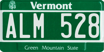 VT license plate ALM528