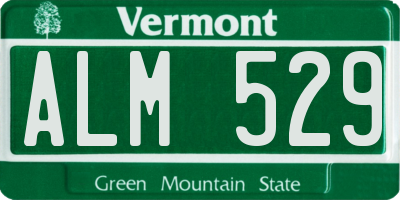 VT license plate ALM529