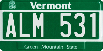 VT license plate ALM531