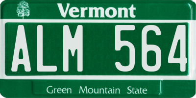 VT license plate ALM564