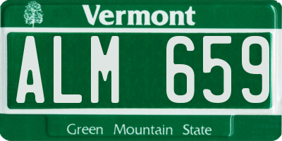 VT license plate ALM659