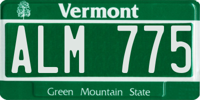 VT license plate ALM775