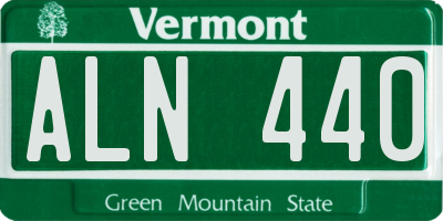 VT license plate ALN440