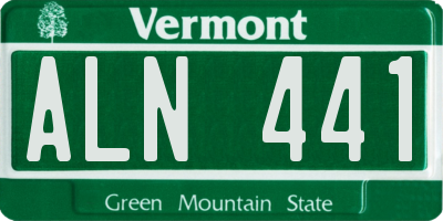 VT license plate ALN441