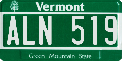 VT license plate ALN519