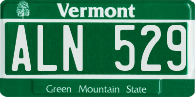 VT license plate ALN529