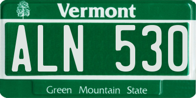 VT license plate ALN530