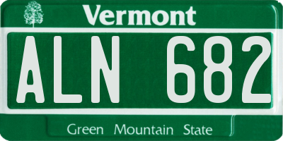 VT license plate ALN682
