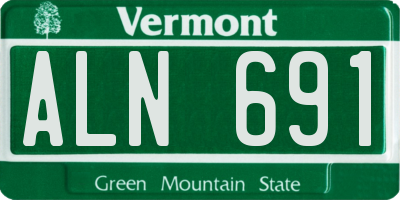 VT license plate ALN691