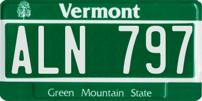 VT license plate ALN797