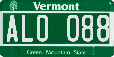 VT license plate ALO088