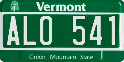 VT license plate ALO541