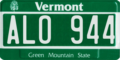 VT license plate ALO944