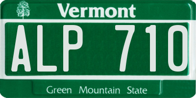 VT license plate ALP710