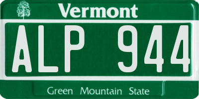 VT license plate ALP944