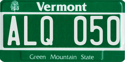 VT license plate ALQ050