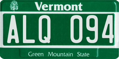 VT license plate ALQ094