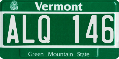 VT license plate ALQ146