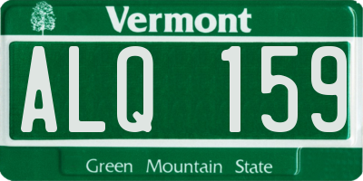 VT license plate ALQ159