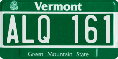 VT license plate ALQ161