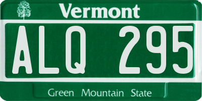 VT license plate ALQ295