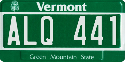 VT license plate ALQ441