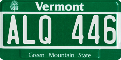 VT license plate ALQ446