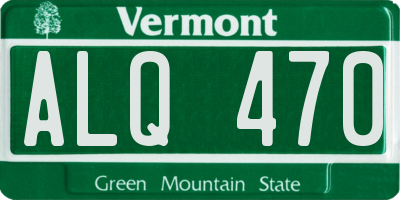 VT license plate ALQ470