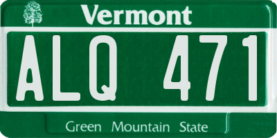 VT license plate ALQ471