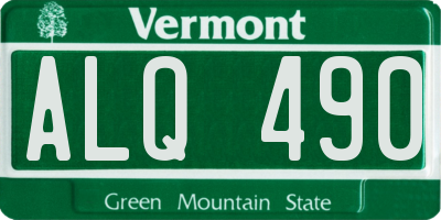 VT license plate ALQ490