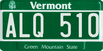 VT license plate ALQ510