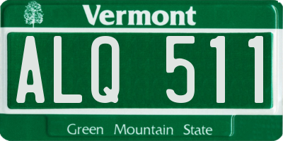 VT license plate ALQ511