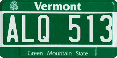 VT license plate ALQ513