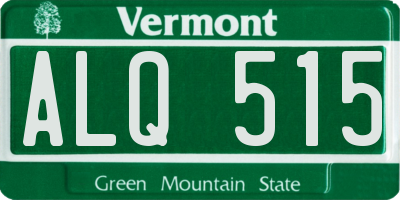 VT license plate ALQ515