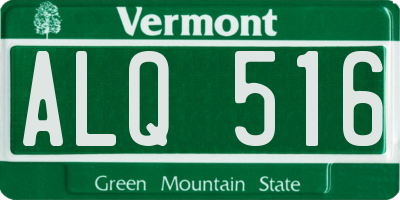 VT license plate ALQ516