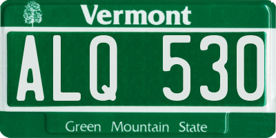 VT license plate ALQ530