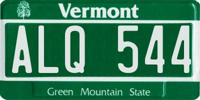 VT license plate ALQ544