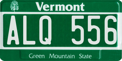 VT license plate ALQ556