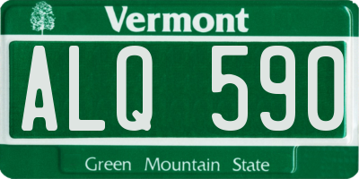 VT license plate ALQ590