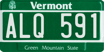 VT license plate ALQ591