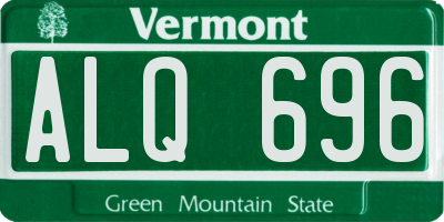 VT license plate ALQ696