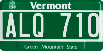 VT license plate ALQ710