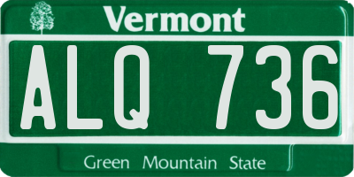 VT license plate ALQ736