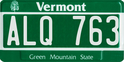 VT license plate ALQ763