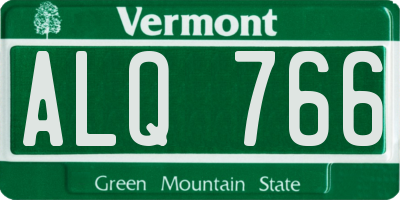 VT license plate ALQ766