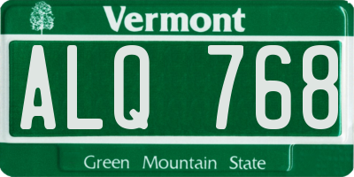 VT license plate ALQ768
