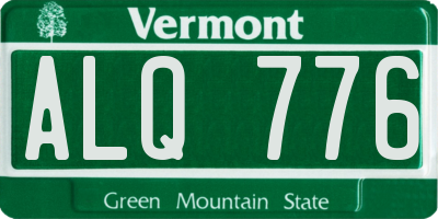 VT license plate ALQ776