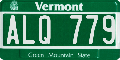 VT license plate ALQ779