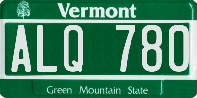 VT license plate ALQ780