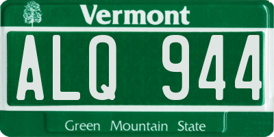 VT license plate ALQ944